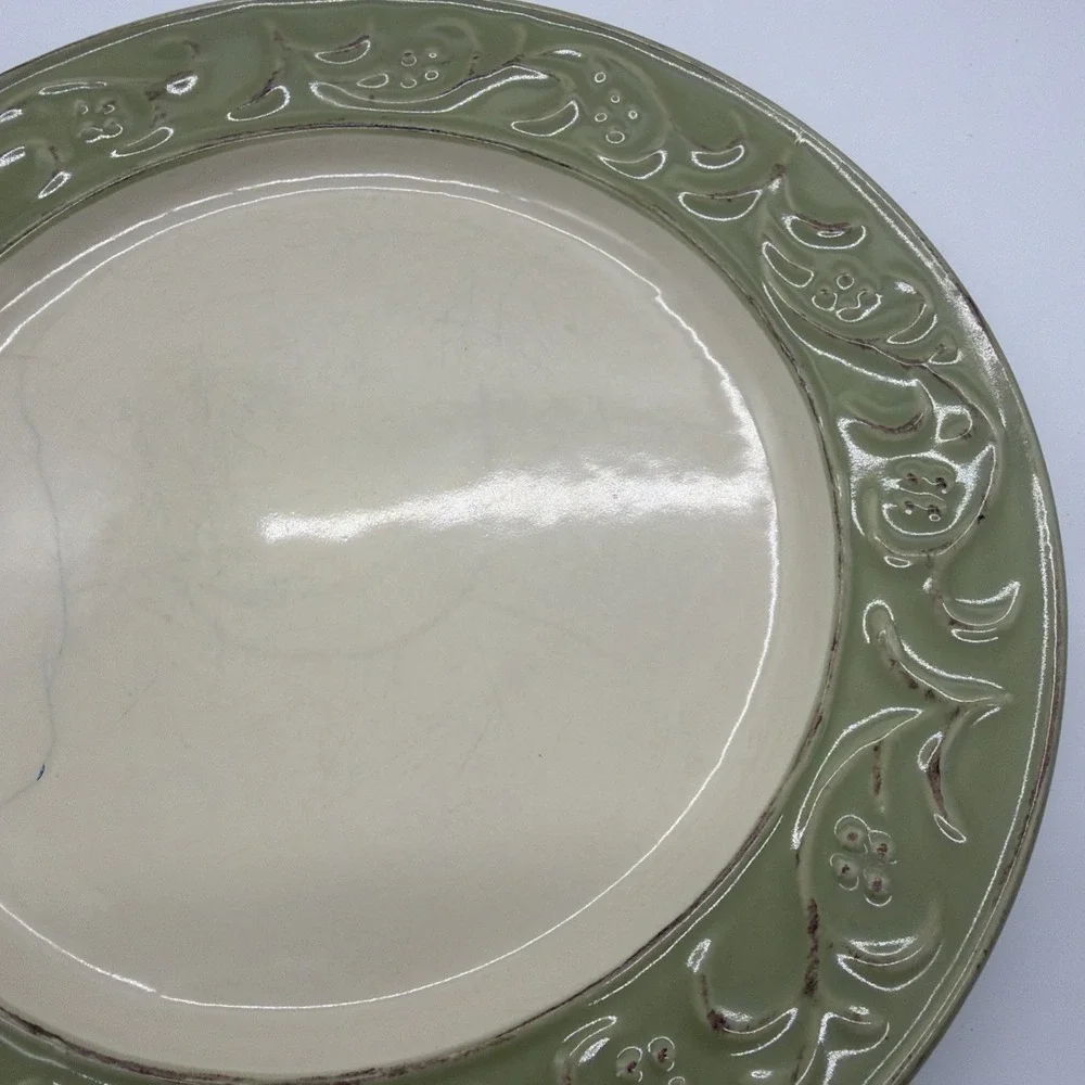 SET OF 5 PIER 1 ANTIQUE FLORAL DINNER PLATES 8.5 Read